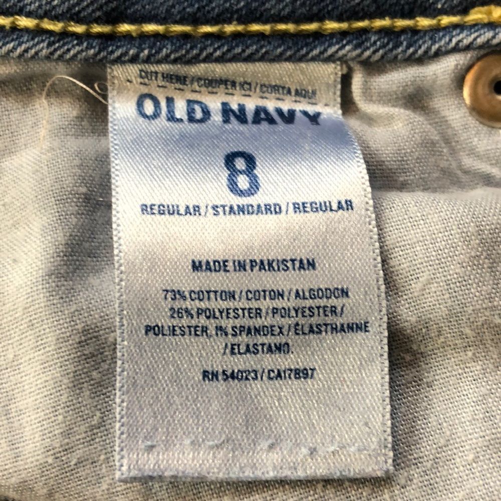 Old Navy Rock Star Distressed Light Wash Jeans 8 - Picture 13 of 16